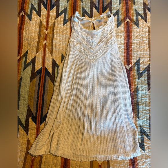 Lucky Brand Tops - Lucky Brand Cream Crochet Trim Knit Tank Top